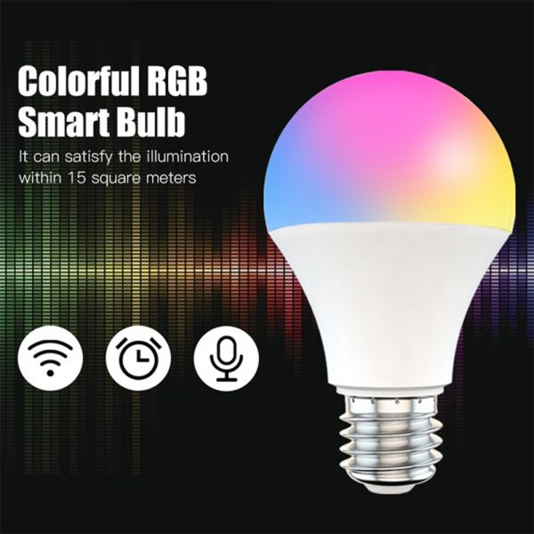 15W Wi-Fi Smart Bulb E27 LED RGB Bulb Works with Alexa / Google Home 85-265V RGB + White -Dimmable Timer Function Magic Bulb_8