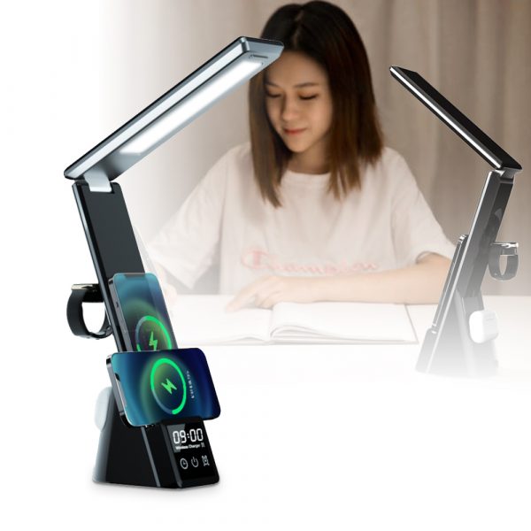 15W LED Table Lamp and Wireless Charging Station- USB Interface_1