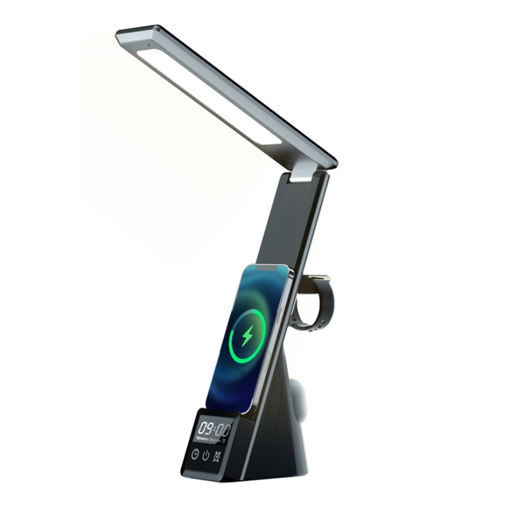 15W LED Table Lamp and Wireless Charging Station- USB Interface_0