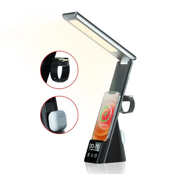 15W LED Table Lamp and Wireless Charging Station- USB Interface_8