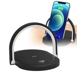 3-in-1 Wireless Charger Table Lamp Phone Bracket – Type C Interface