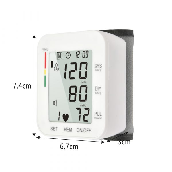 Digital Automatic Wrist Blood Pressure Monitor_5