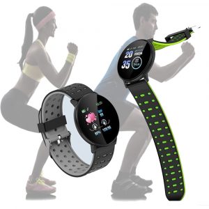 Bluetooth Smartwatch Blood Pressure Monitor Unisex and Fitness Tracker- USB Charging