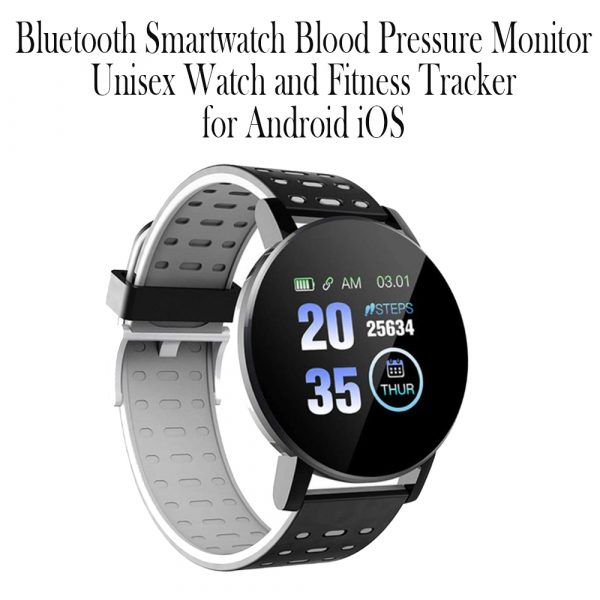 Bluetooth Smartwatch Blood Pressure Monitor Unisex and Fitness Tracker- USB Charging_2