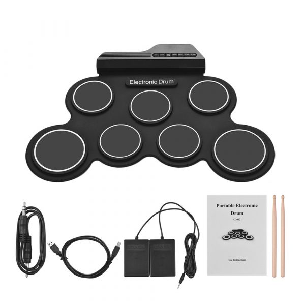 Electronic Drum Kit Musical Roll-up Drum Set for Kids_7