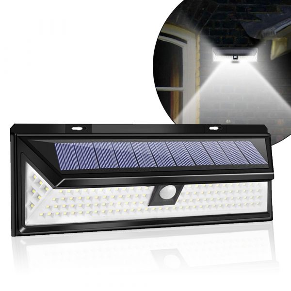 Large Weatherproof Solar Sensor 86-LED Lights_4