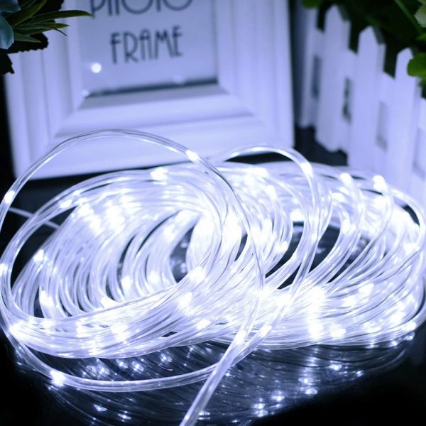 Solar Powered Outdoor LED String Tube Light Garden Fairy Light_7