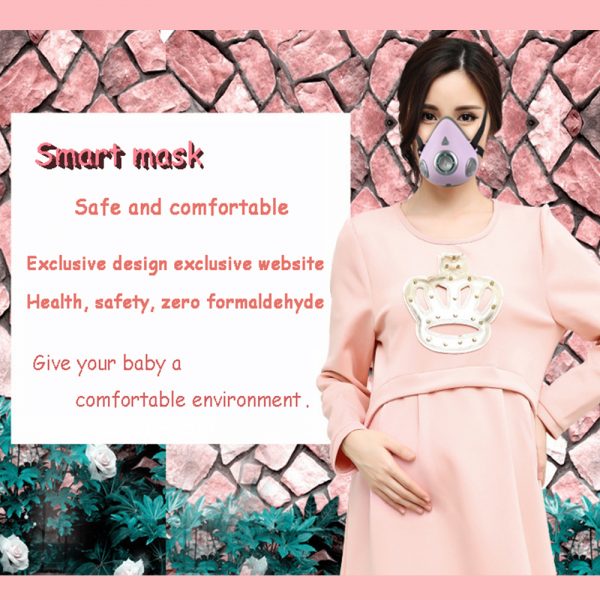 USB Rechargeable Personal Wearable Air Purifier Smart Electric Face Mask_11