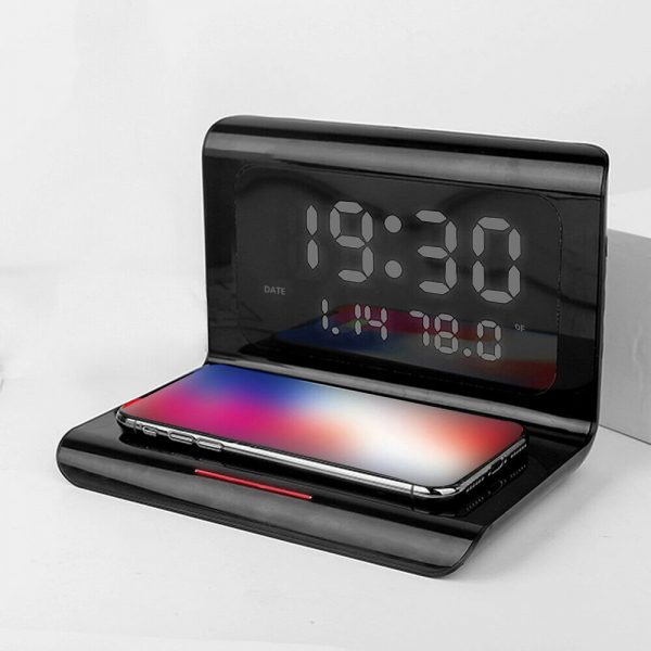 2-in-1 Multifunctional Digital Night Clock and Fast Charging Wireless Charger_3
