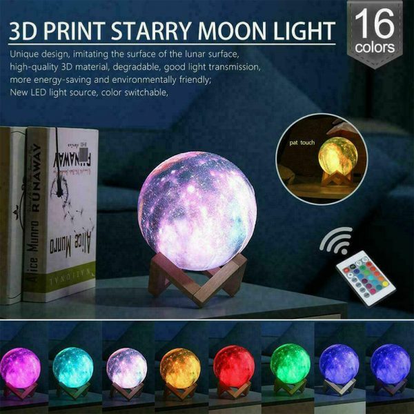 Moon Light Starry Sky Night Lamp for Children’s Bedroom- USB Powered_6