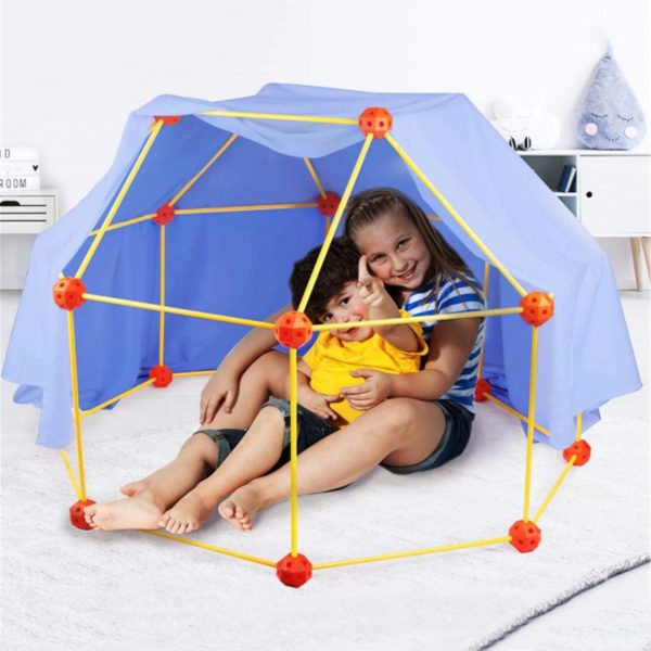 Kids Construction Fortress or Fort Building Kit_5